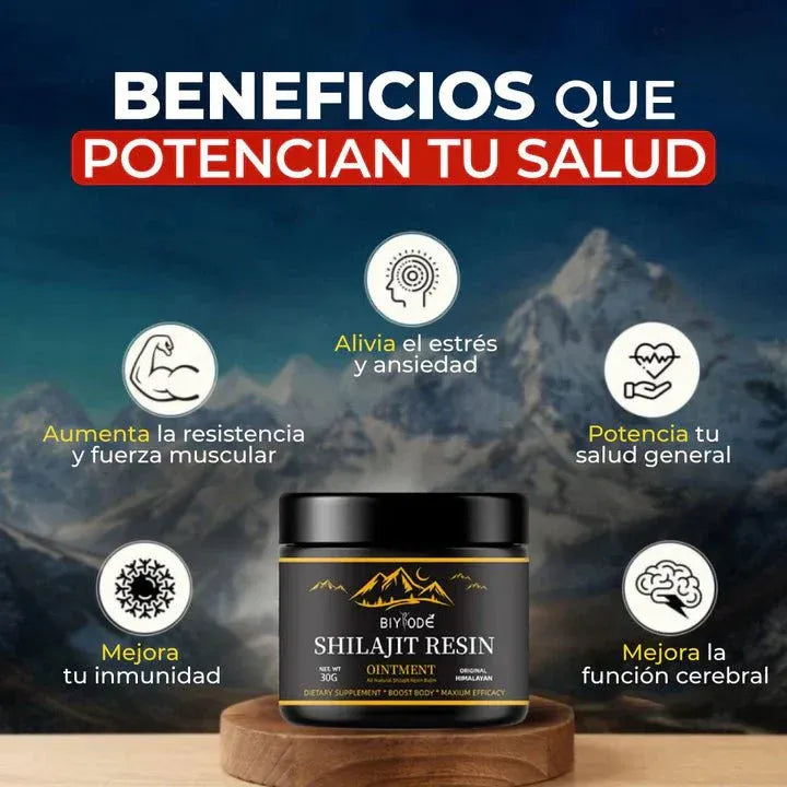 Resina de Shilajit 100% Puro del Himalaya